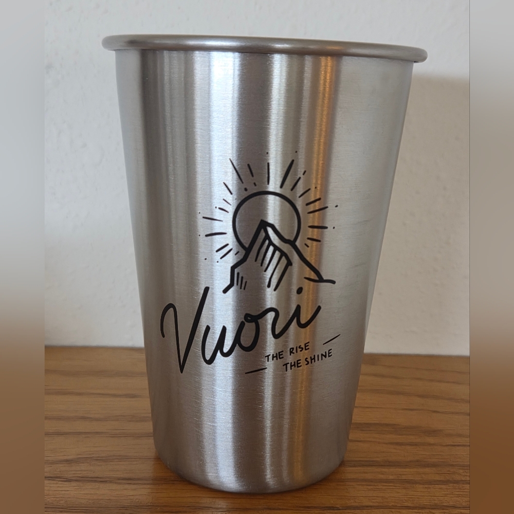 Vuori Stainless Steel The Rise The Shine Cup, New 16 Oz